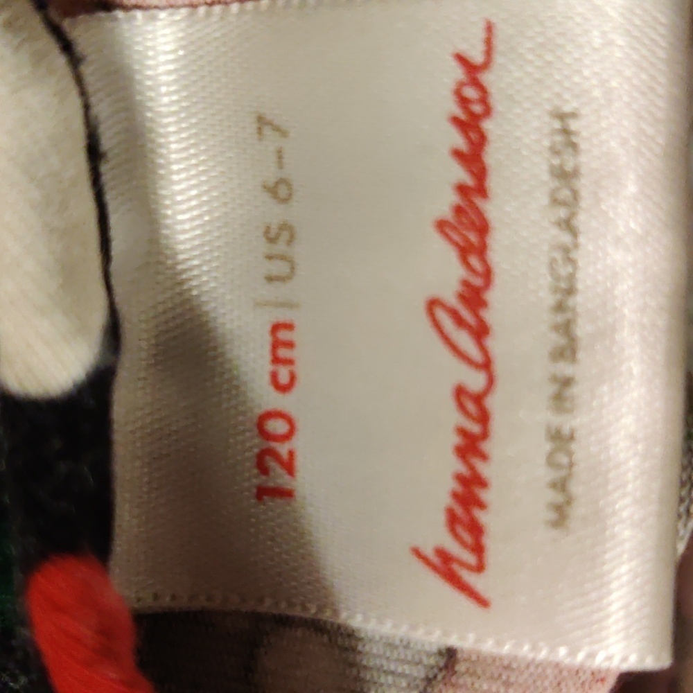 Hanna Andersson Girls Dress Size 120(6-7) - Picture 4 of 4